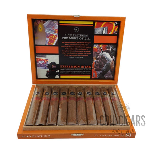 Coll. LA Tattoos"Raw" | Box 10 | Zino Platinum cigar - HK CohCigars