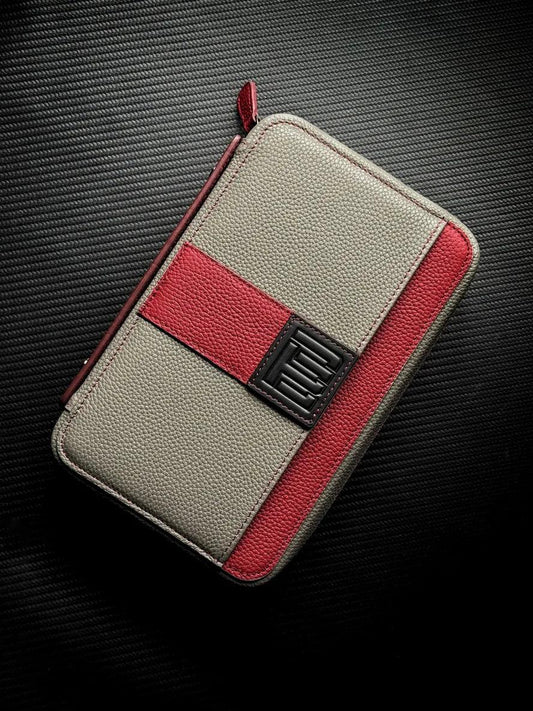 PROJECTCARBON | LEATHER SERIES - SPARTAN GREY TRAVEL CASE - HK CohCigars