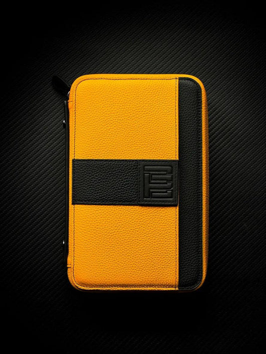 PROJECTCARBON | LEATHER SERIES - THE "YELLOW JUMPSUIT" TRAVEL CASE - HK CohCigars
