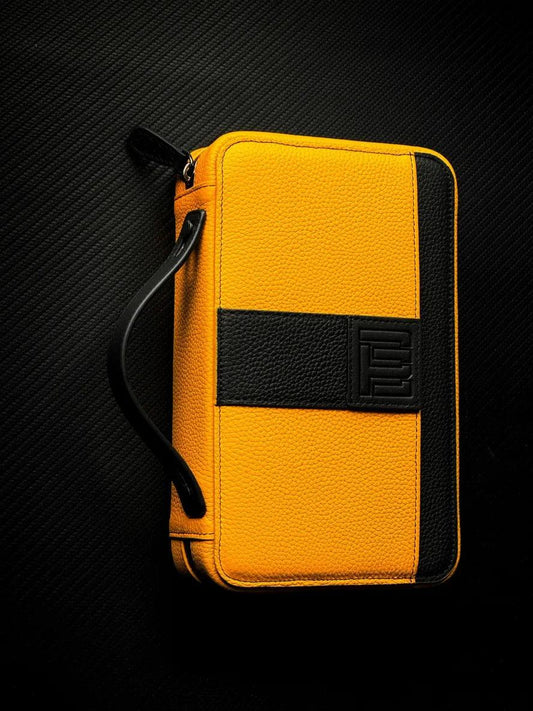 PROJECTCARBON | LEATHER SERIES - THE "YELLOW JUMPSUIT" TRAVEL CASE - HK CohCigars