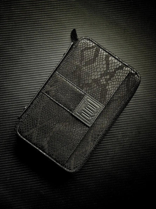 PROJECTCARBON |LEATHER X-SERIES - "DIGITAL SNAKE" TRAVEL CASE - HK CohCigars
