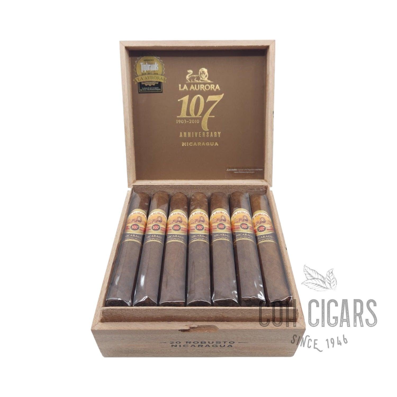 107 Anniversary Nicaragua Robusto | Box 20 | La Aurora cigar - HK CohCigars