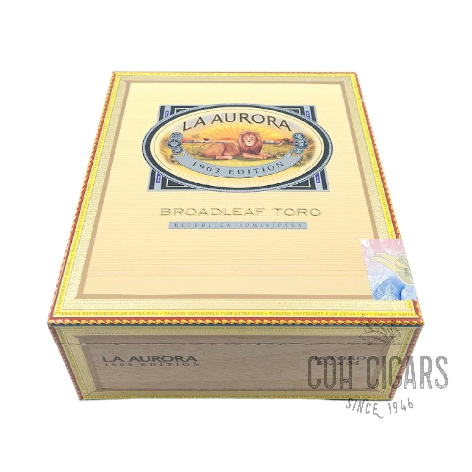 1903 Edition Broadleaf Toro | Box 18 | La Aurora cigar - HK CohCigars