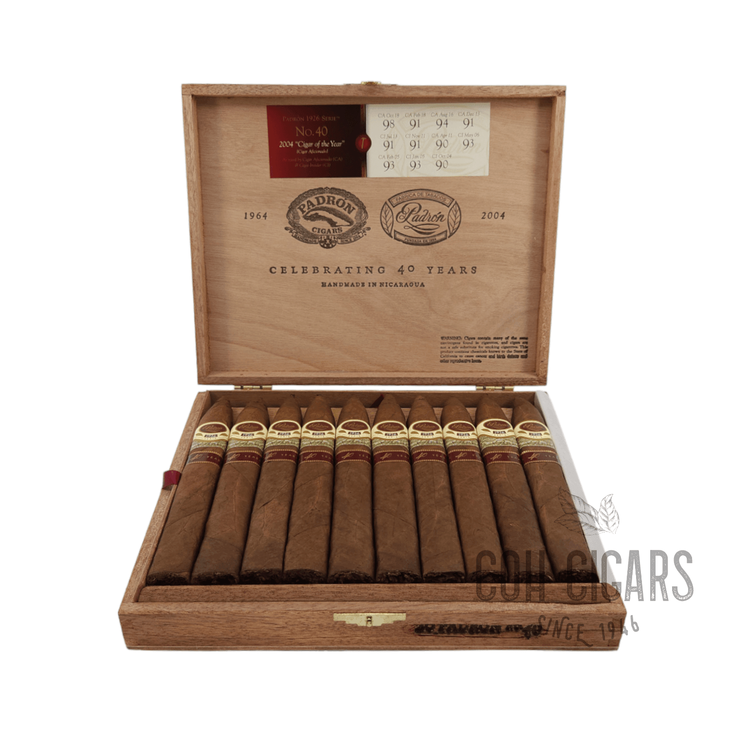 1926 No.40 Natural | Box 20 | Padron Cigars - HK CohCigars -雪茄