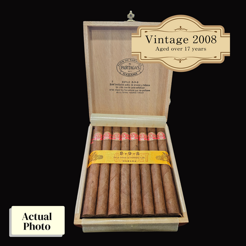 Vintage 2008 | Partagas 8-9-8  | Box 25 (Box Code: 6EA JUL 08)