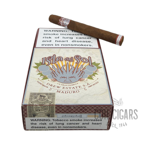 Isla Del Sol Cigar | Maduro Churchill  | Box 10