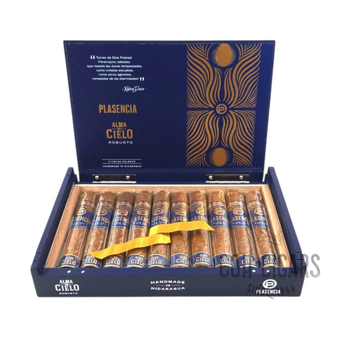 Alma Del Cielo Celeste Robusto | Box 10 | Plasencia Cigars