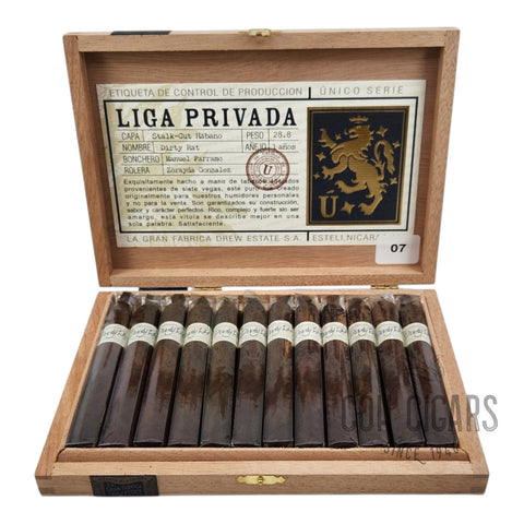 Liga Privada Unico Serie Dirty Rat | Box 12 | Drew Estate Cigars