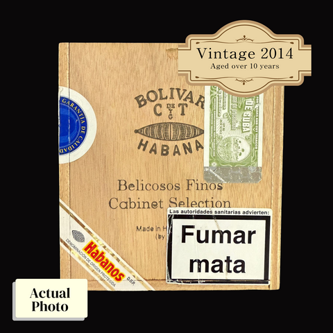 Vintage 2014 | Bolivar Belicosos Finos SLB  | Box 25 (Box Code: ULA ABR 14)