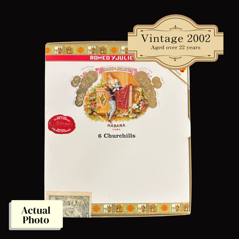 Vintage 2002 | Romeo Y Julieta Churchill (Cruise Retail Exclusive) | Box 6 (Box Code: PUC OCT 02)