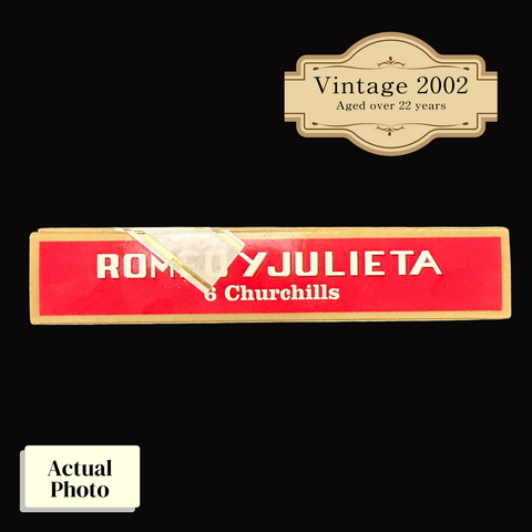 Vintage 2002 | Romeo Y Julieta Churchill (Cruise Retail Exclusive) | Box 6 (Box Code: PUC OCT 02)