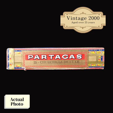 Vintage 2000 | Partagas Churchills de Luxe  | Box 25 (Box Code: PAS LE 00)