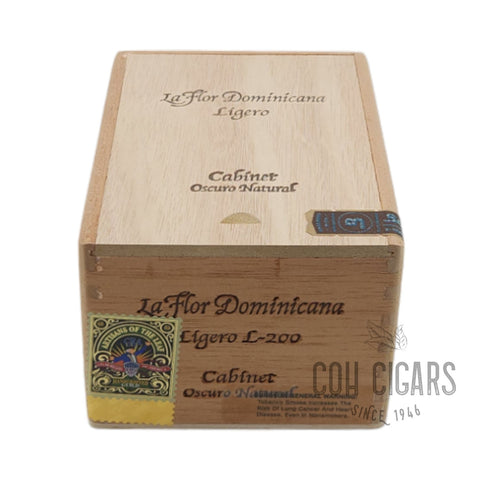 La Flor Dominicana Cigar | Ligero L-200 Cabinet Oscuro Natural  | Box 24