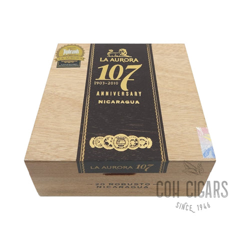 La Aurora Cigar | 107 Anniversary Nicaragua Robusto  | Box 20