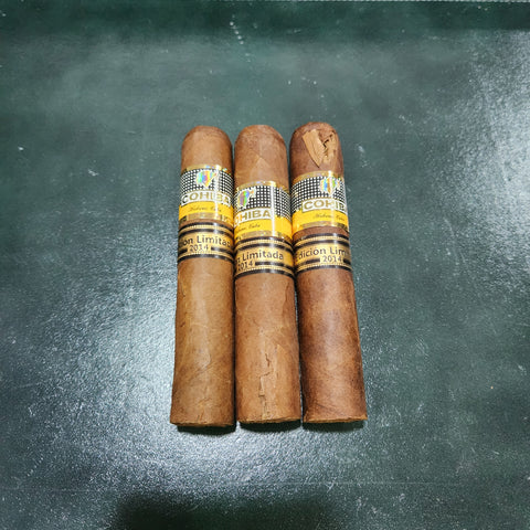 3x Cohiba Robustos Supremos EL 2014 (Damaged Packs - TW15495)