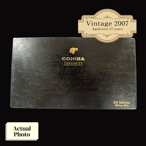 Vintage 2007 | Cohiba Genios  | Box 25 (Box Code: USE OCT 07)