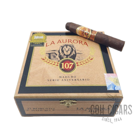 La Aurora Cigar | 107 Aniversario Robusto Maduro  | Box 21