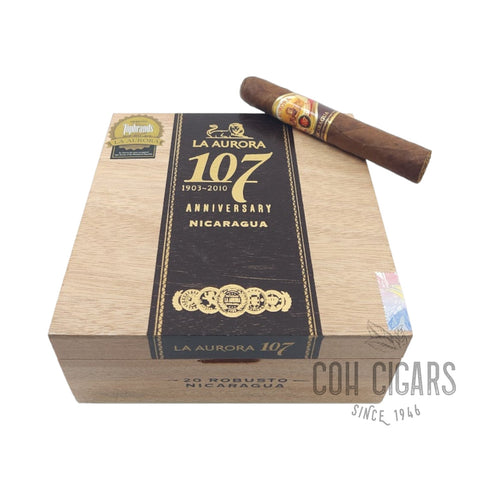 La Aurora Cigar | 107 Anniversary Nicaragua Robusto  | Box 20