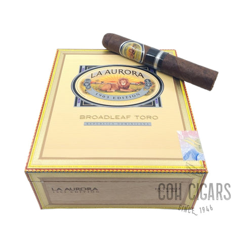 La Aurora Cigar | 1903 Edition Broadleaf Toro  | Box 18