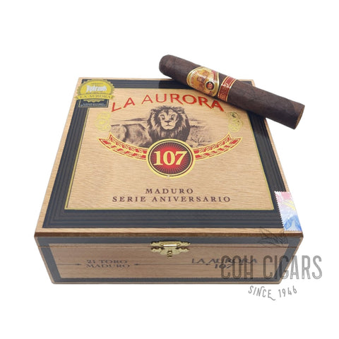 La Aurora Cigar | 107 Aniversario Toro Maduro  | Box 21