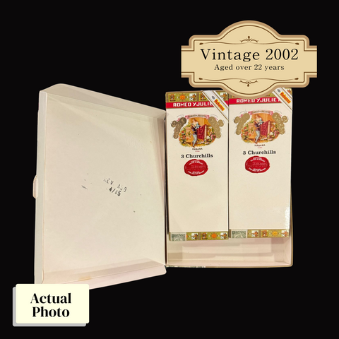 Vintage 2002 | Romeo Y Julieta Churchill (Cruise Retail Exclusive) | Box 6 (Box Code: PUC OCT 02)