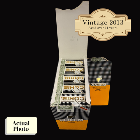 Vintage 2013 | Cohiba Piramides Extra A/T  | Box 15 (Box Code: AME OCT 13)