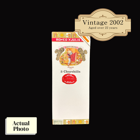 Vintage 2002 | Romeo Y Julieta Churchill (Cruise Retail Exclusive) | Box 6 (Box Code: PUC OCT 02)