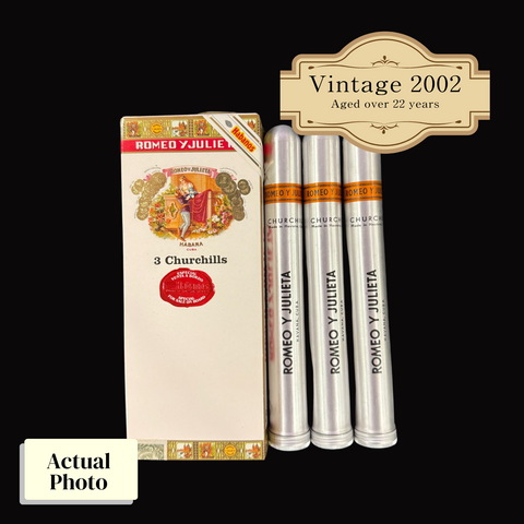 Vintage 2002 | Romeo Y Julieta Churchill (Cruise Retail Exclusive) | Box 6 (Box Code: PUC OCT 02)