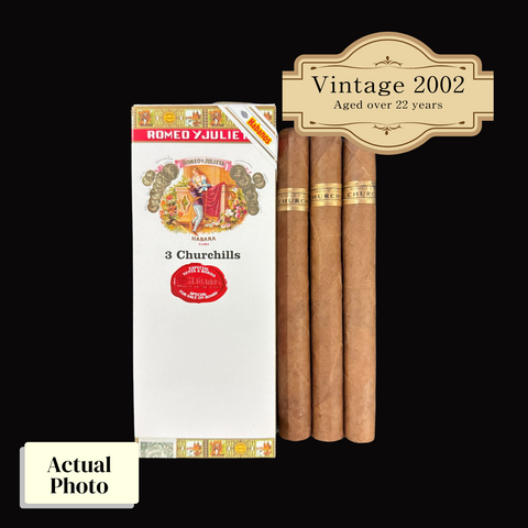 Vintage 2002 | Romeo Y Julieta Churchill (Cruise Retail Exclusive) | Box 6 (Box Code: PUC OCT 02)