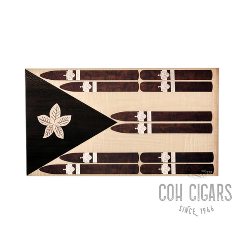 ELIE BLEU Cigar Humidor Coffret 110 cig. "Cuban Flag Cigars" sycomore natural N°175/259