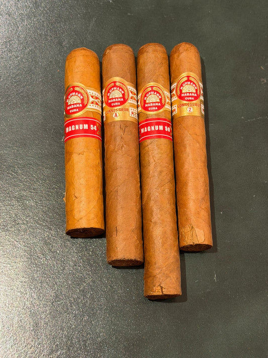 H.Upmann: 1x Connossieur A, 1x Connossieur No.2, 1x Magnum 54, 1x Magnum 50 (Average Damage Score: 2) | DC-05