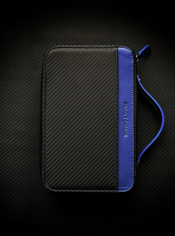 PROJECTCARBON | DRI CARBON SERIES - CARBON FIBER BLUE DESIGN TRAVEL CASE
