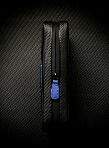 PROJECTCARBON | DRI CARBON SERIES - CARBON FIBER BLUE DESIGN TRAVEL CASE