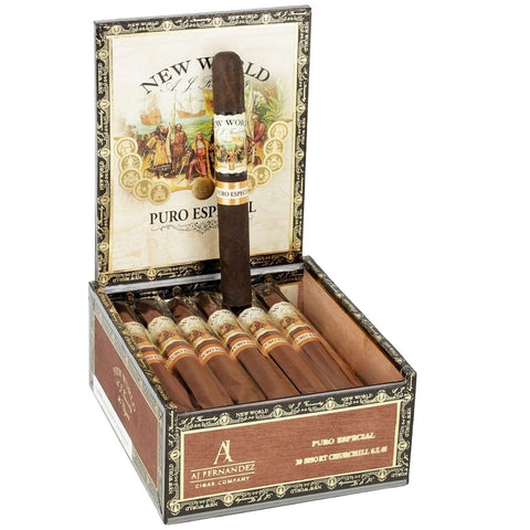 AJ Fernandez Cigars | New World Puro Especial Short Churchill | Box of 20 - hk.cohcigars