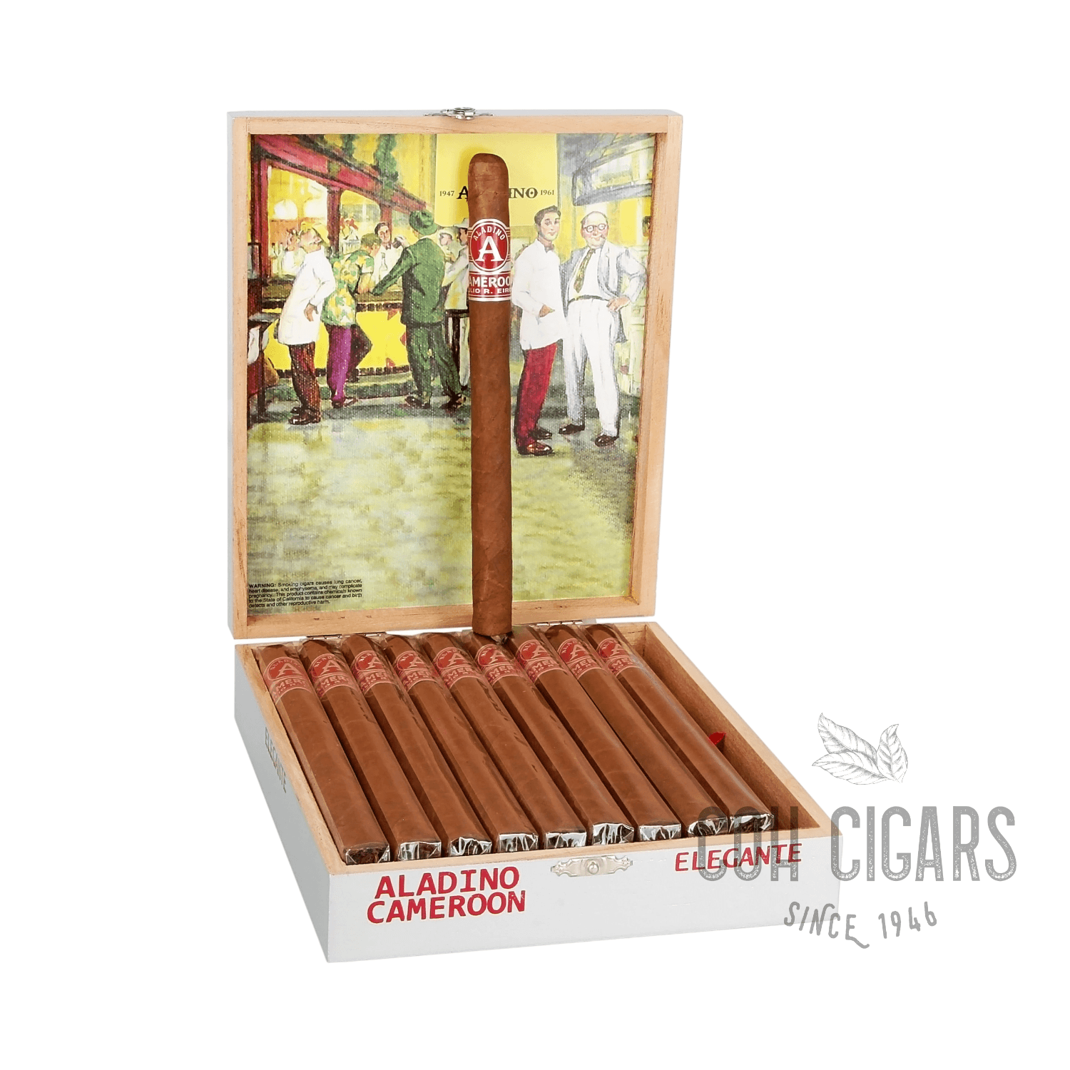 Aladino Cigar | JRE Tobacco Farm Cameroon Elegante | Box 20 - hk.cohcigars