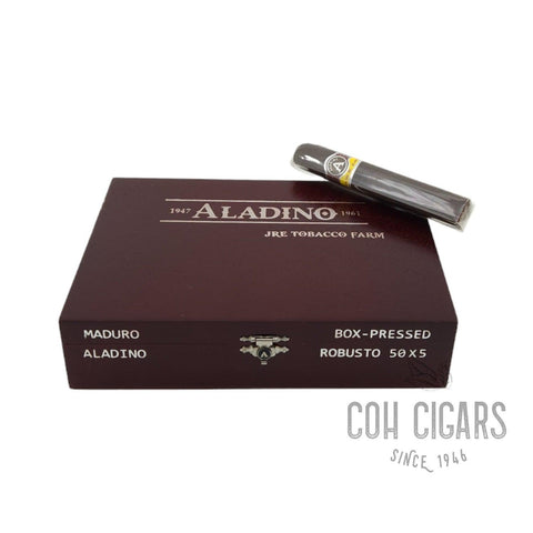 Aladino Cigar | JRE Tobacco Farm Maduro Box Pressed Robusto | Box 20 - hk.cohcigars