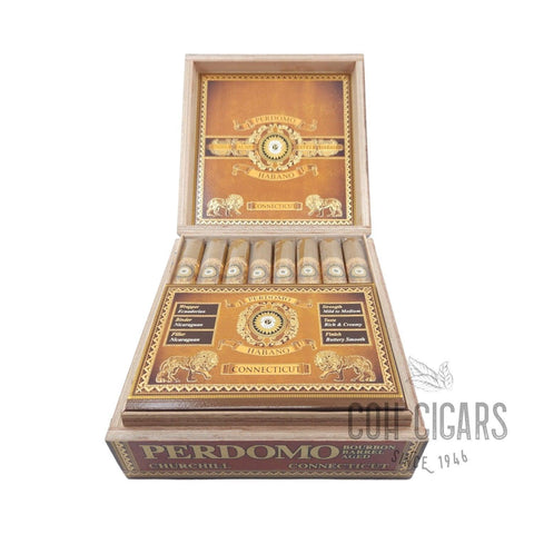 Bourbon Barrel Aged Connecticut Churchill | Box 24 | Perdomo Cigars - HK CohCigars -雪茄