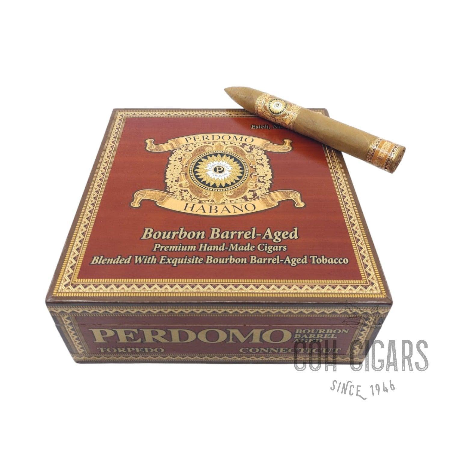 Bourbon Barrel Aged Connecticut Torpedo | Box 24 | Perdomo cigar - HK CohCigars
