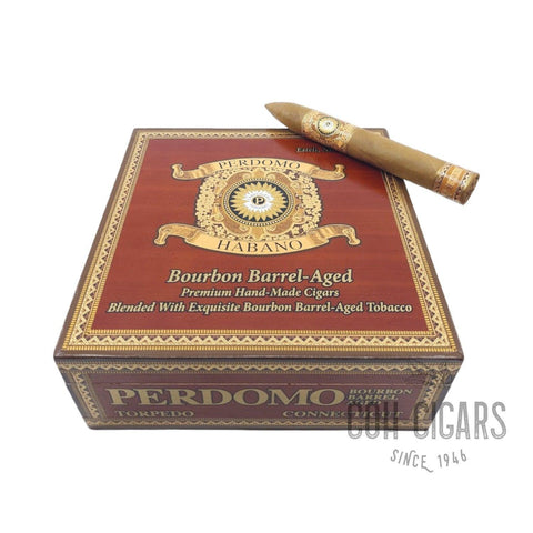 Bourbon Barrel Aged Connecticut Torpedo | Box 24 | Perdomo cigar - HK CohCigars