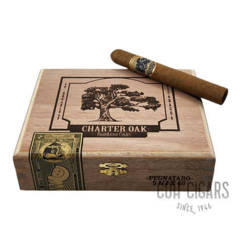 Charter Oak CT Broadleaf Pegnataro | Box 12 | Foundation Cigars Cigars