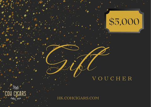 CoH HK Gift Card $5,000 - hk.cohcigars