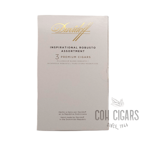 Davidoff Cigar | Inspirational Robusto Assortment (MB Robusto, Nicaragua Robusto, Puro D'Oro Magnificos) | Box 3 - hk.cohcigars