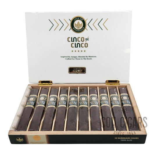 De Nicaragua Cinco de Cinco Toro | Box 10 | Joya Cigars