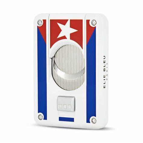 ELIE BLEU Cigar Cutter Cuban Flag - HK CohCigars