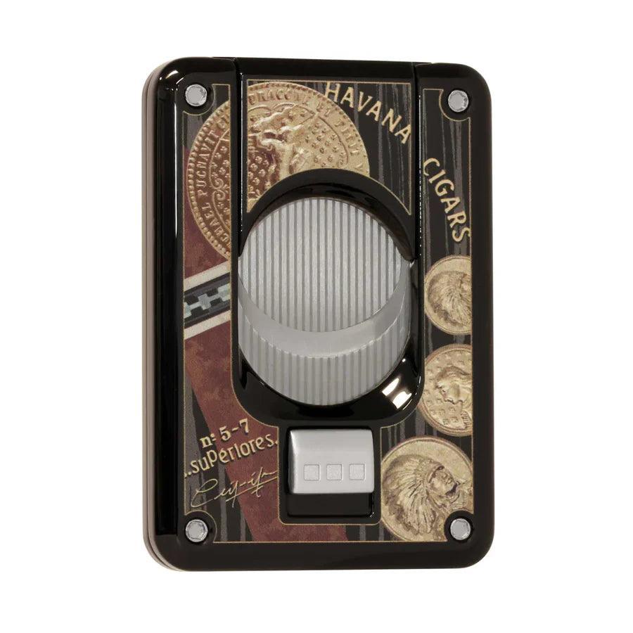 ELIE BLEU Cigar cutter Medals Black - HK CohCigars