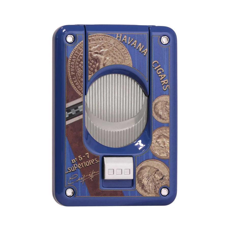 ELIE BLEU Cigar cutter Medals Blue - HK CohCigars