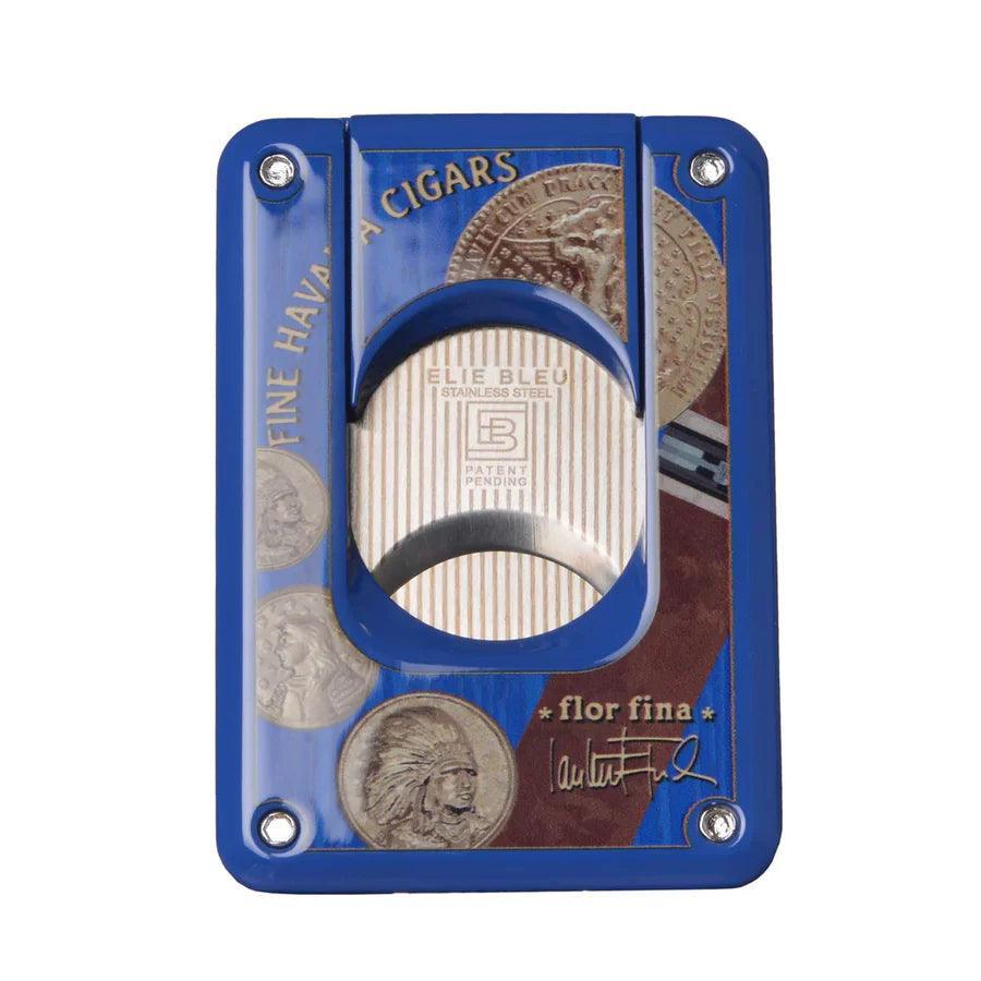 ELIE BLEU Cigar cutter Medals Blue - HK CohCigars
