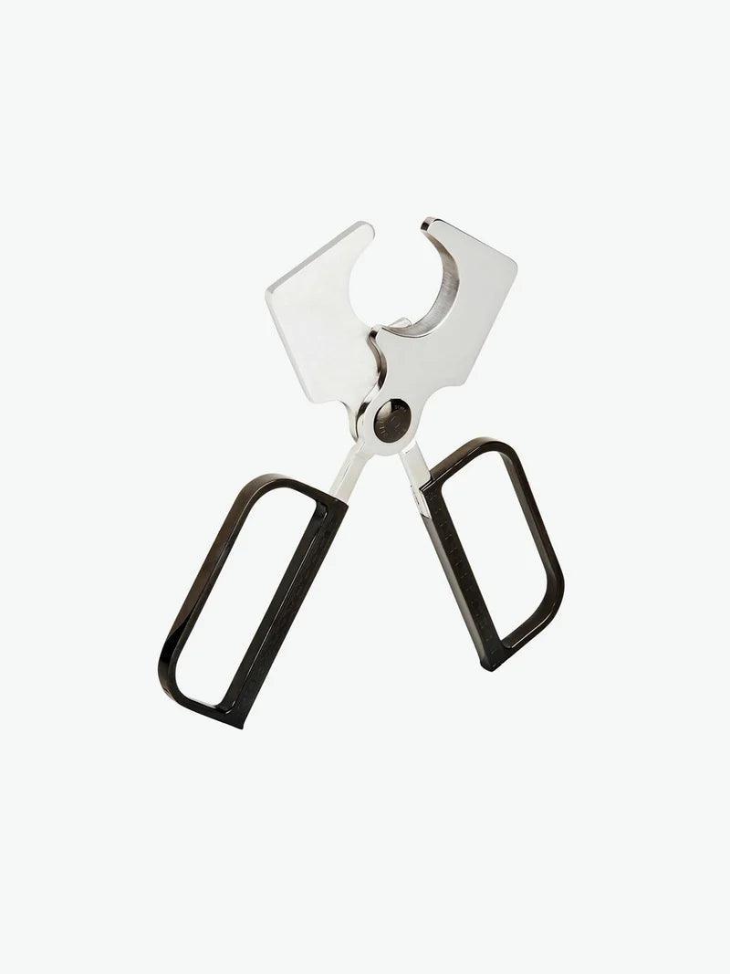 ELIE BLEU Cigar Cutter Stainless EBC-3 Black Button / Black Etched Handles - HK CohCigars