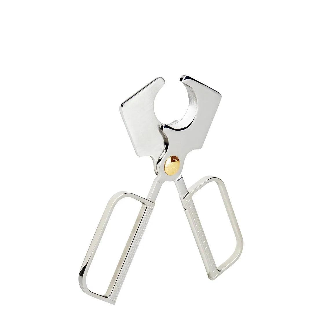 ELIE BLEU Cigar Cutter Stainless EBC-3 Gold Button / Etched handles - HK CohCigars