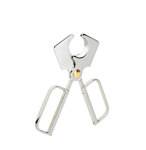 ELIE BLEU Cigar Cutter Stainless EBC-3 Gold Button / Etched handles - HK CohCigars